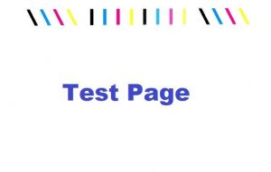 print a test page