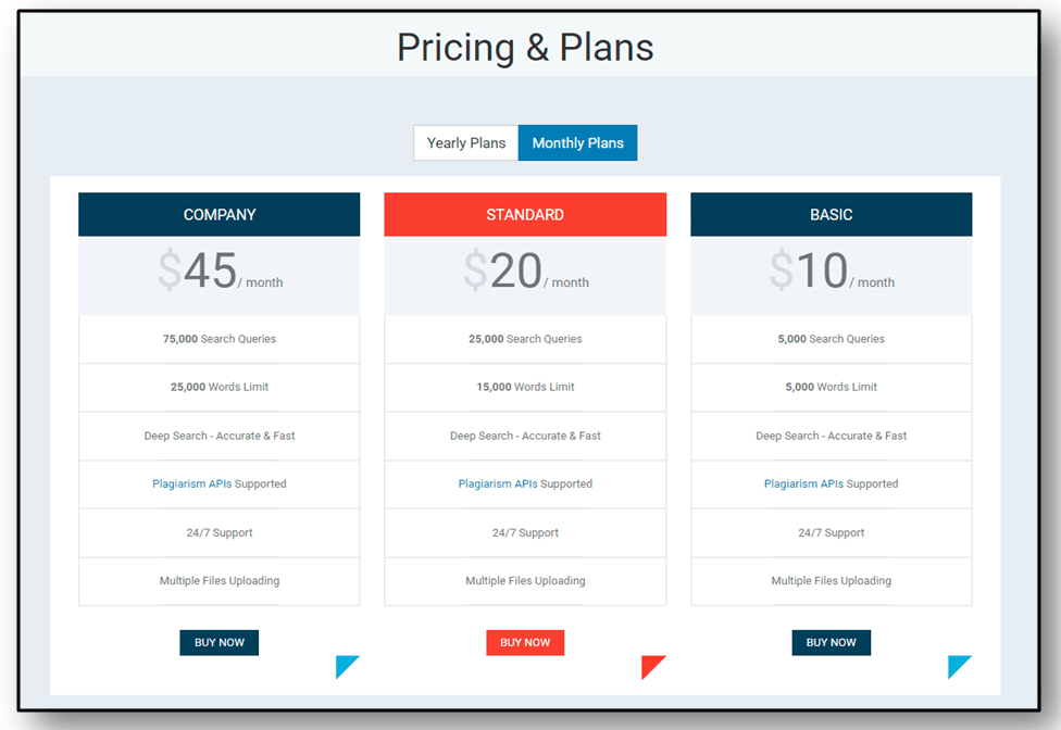 Price plans